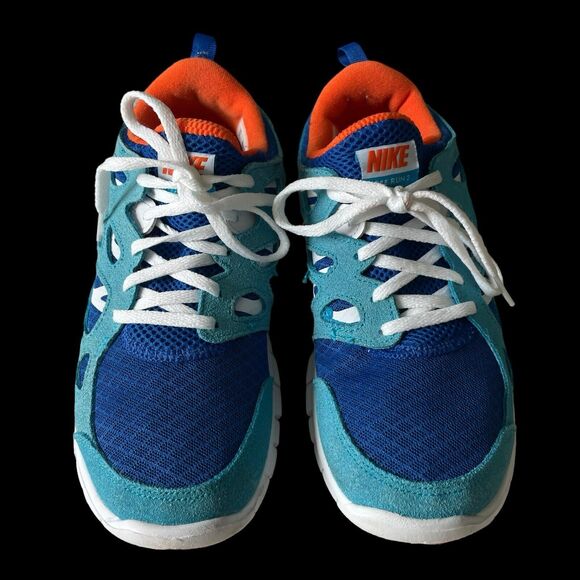 Nike Women's Free Run 2 Light Photo Blue Orange Midnight SZ/7 - Picture 3 of 14